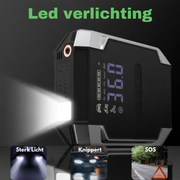 BRPOM 12V Jumpstarter 26800 mAh 6000A – Accu Booster Auto met Powerbank en LED SOS Verlichting