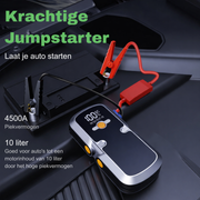 BRPOM Jumpstarter 12V 21800 mAh 4500A – Auto Starthulp met Powerbank en Accu Booster