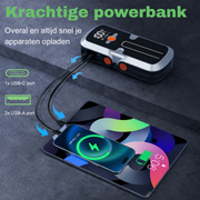 BRPOM Jumpstarter 12V 21800 mAh 4500A – Auto Starthulp met Powerbank en Accu Booster