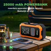 Bupmova 12V Jumpstarter - 4500A - 25000 mAh - Auto starthulp met Powerbank - Verlichting SOS noodlicht - Compressor - Starthulp